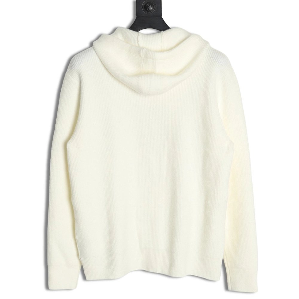 Miu Miu logo embroidered zipup hooded sweater,Miu Miu,MIU-20241215