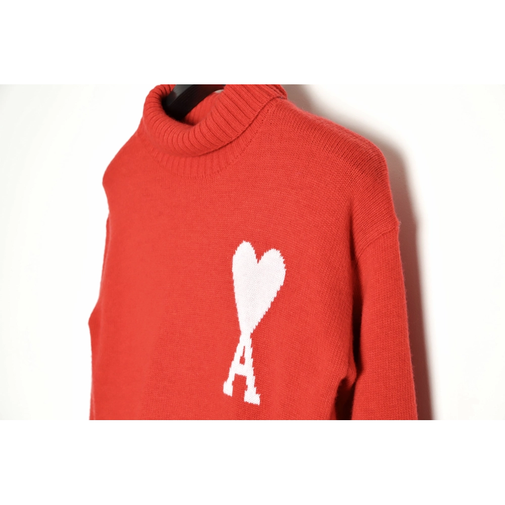 AMI PARIS Heart Turtleneck TSK1,Ami
