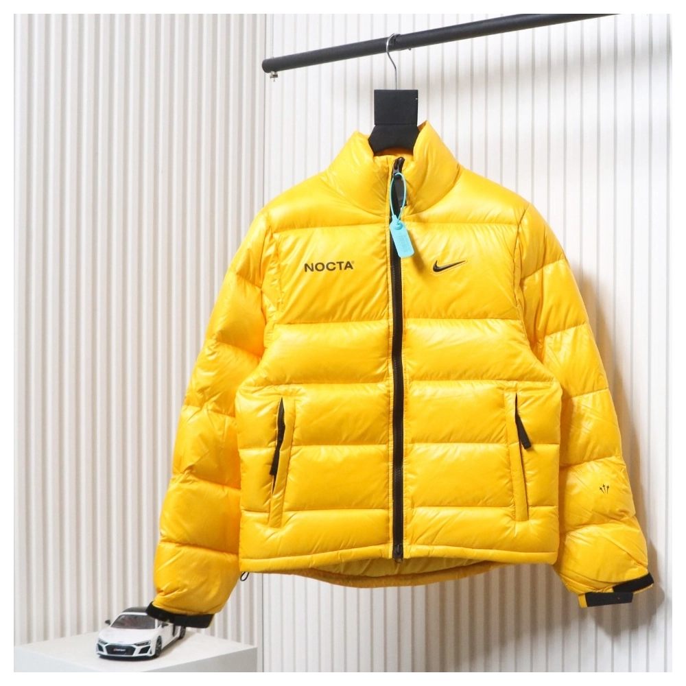 Nike X Drake Nocta Puffer Jacket Yellow ,Nike Jacket,Jacket,APPAREL