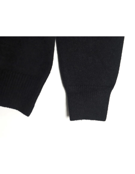 Miu Miu Lettering Jacquard Long Sleeve Crewneck Sweater,Miu Miu