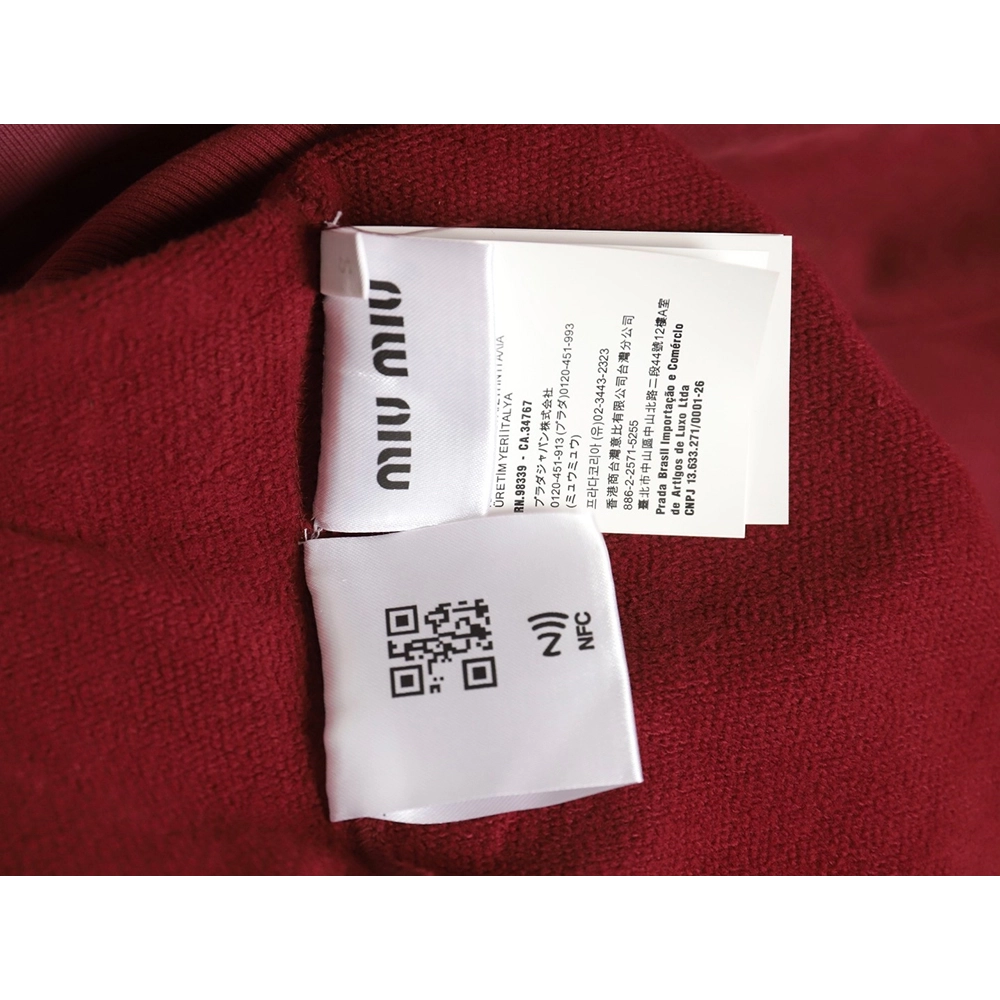 Miu Miu washed gradient print Polo sweatshirt,Miu Miu