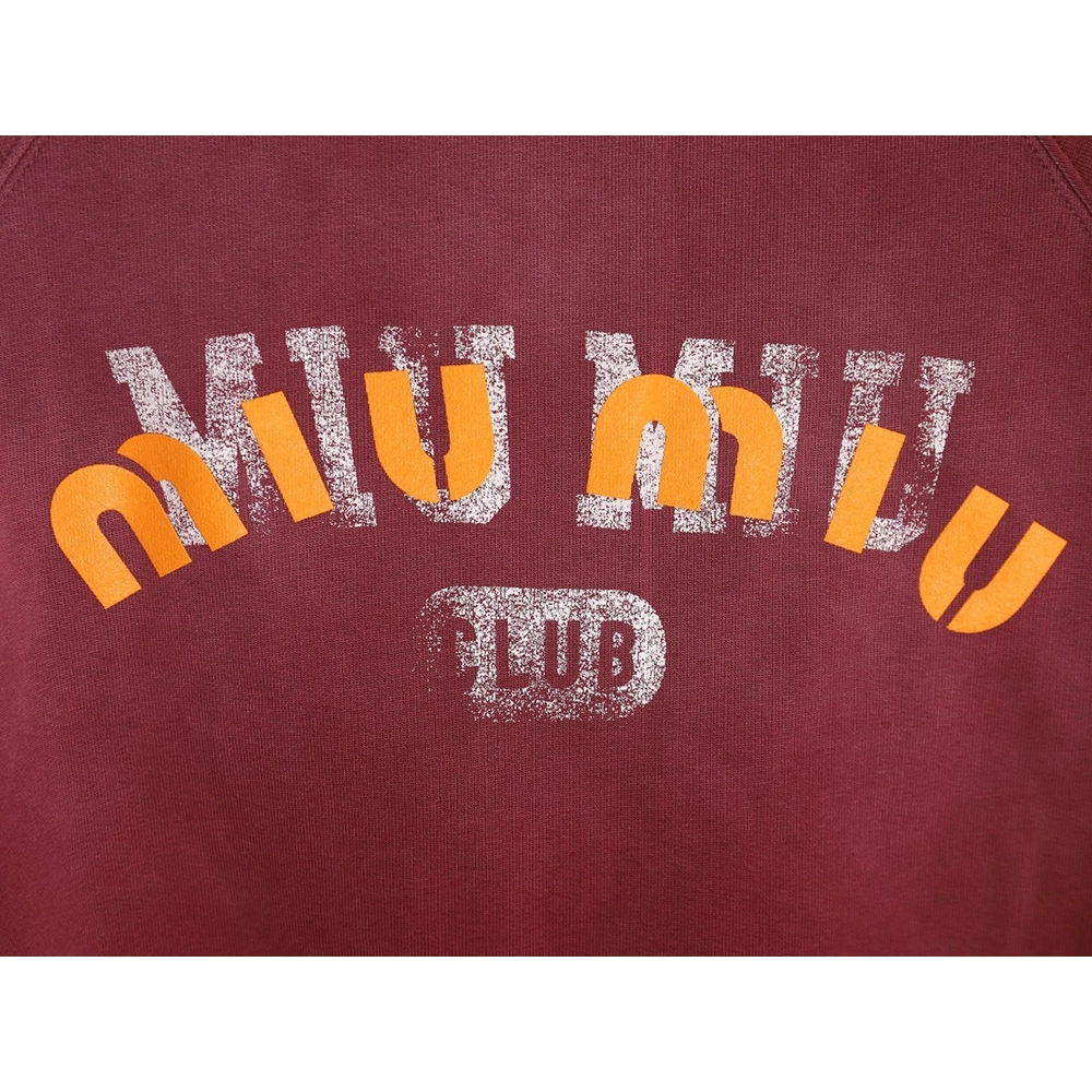 Miu Miu washed gradient print Polo sweatshirt,Miu Miu