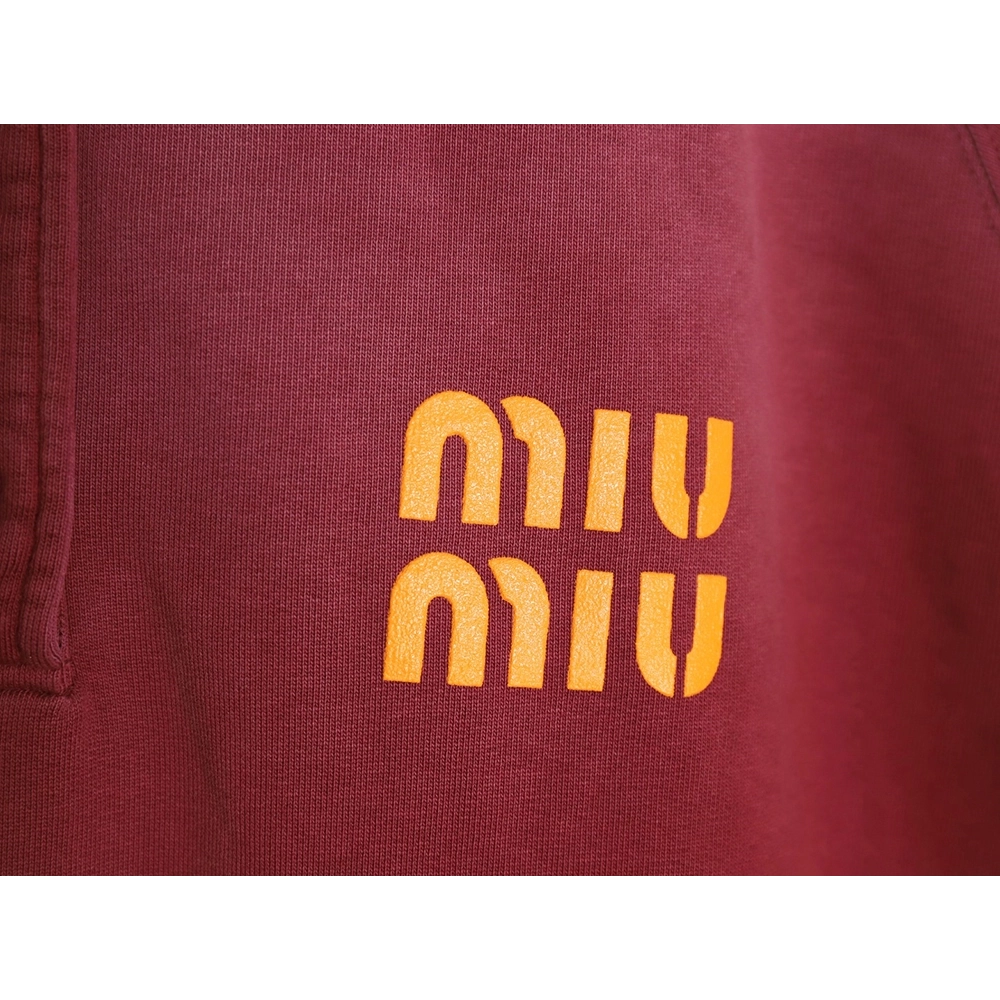 Miu Miu washed gradient print Polo sweatshirt,Miu Miu