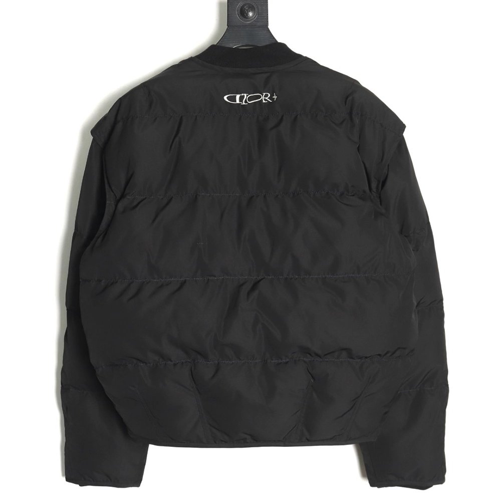 Dior embroidered removable sleeve cotton jacket TSK1,Dior