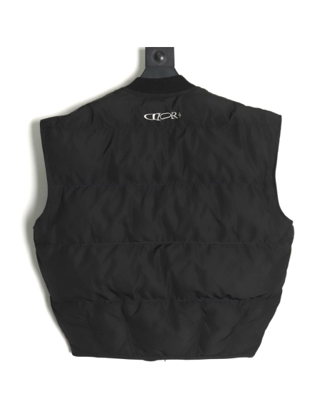 Dior embroidered removable sleeve cotton jacket TSK1,Dior