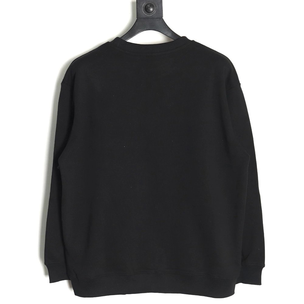 Gucci embroidered Double G letter logo crew neck sweatshirt TSK1,Gucci