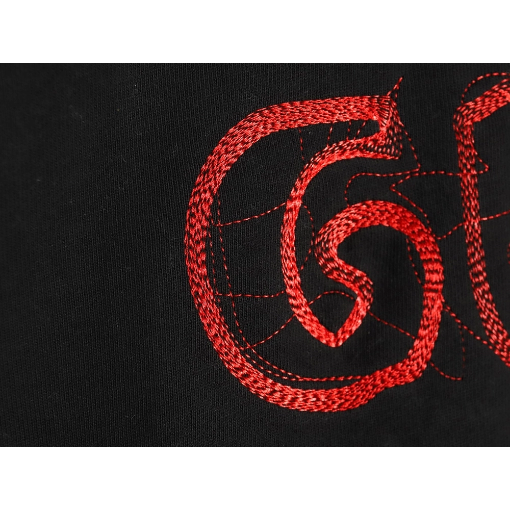 Gucci embroidered Double G letter logo crew neck sweatshirt TSK1,Gucci