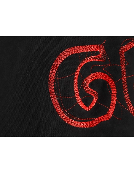 Gucci embroidered Double G letter logo crew neck sweatshirt TSK1,Gucci