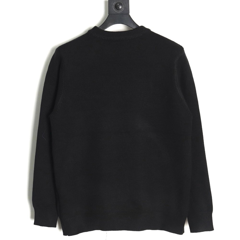 Louis Vuitton flocked logo crewneck sweater TSK1,Louis Vuitton