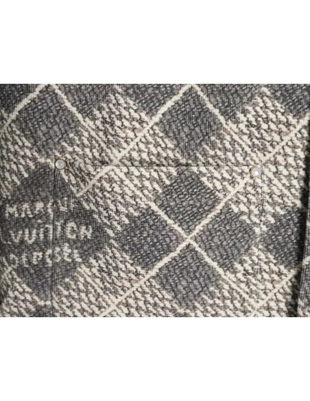 Louis Vuitton rhombus collarless jacket,Louis Vuitton