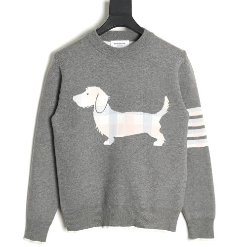 Thom Browne Limited Edition Puppy Crew Neck Sweater,Thom Browne Sweatshirt,Sweatshirt,,Low Price High quality,Free Shipping to F