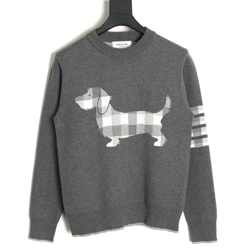 Thom Browne Limited Edition Puppy Crew Neck Sweater,Thom Browne Sweatshirt,Sweatshirt,,Low Price High quality,Free Shipping to F
