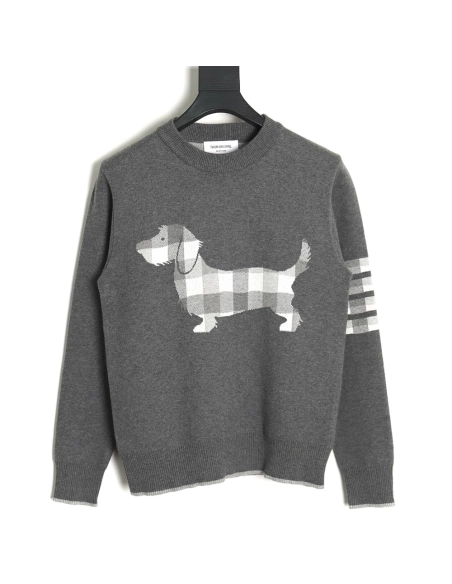 Thom Browne Limited Edition Puppy Crew Neck Sweater,Thom Browne Sweatshirt,Sweatshirt,,Low Price High quality,Free Shipping to F