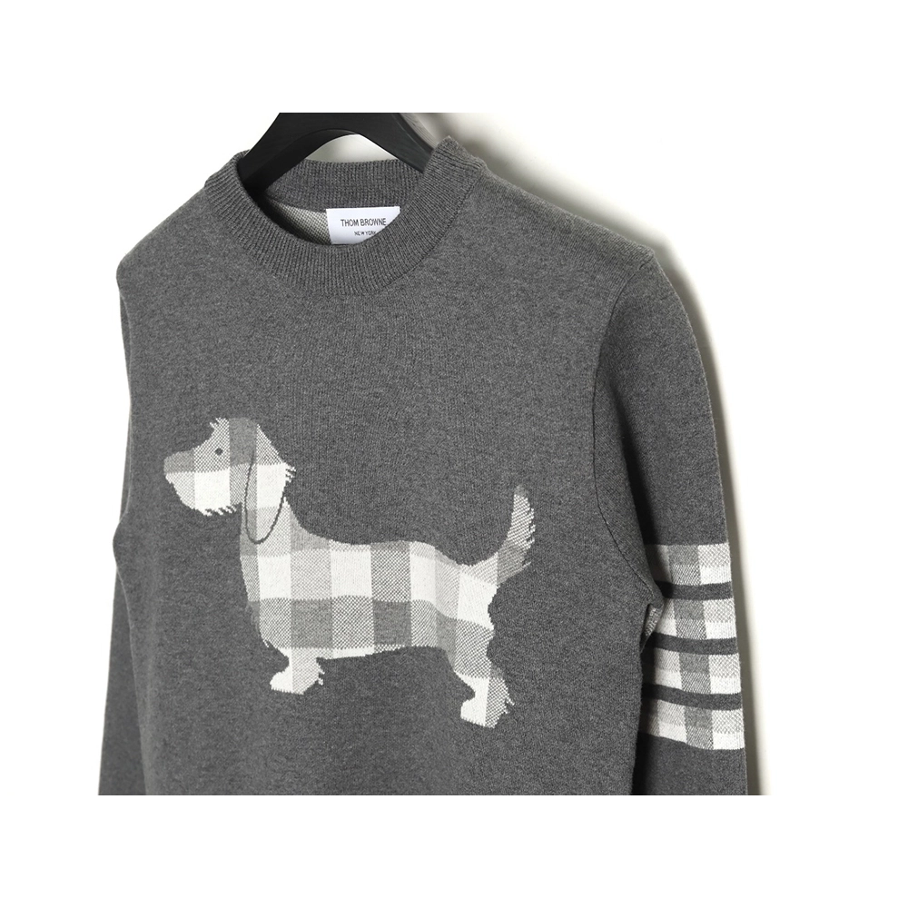 Thom Browne Limited Edition Puppy Crew Neck Sweater,Thom Browne Sweatshirt,Sweatshirt,,Low Price High quality,Free Shipping to F
