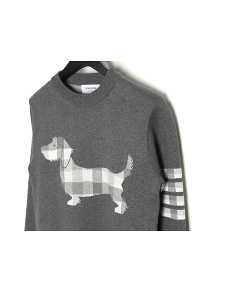 Thom Browne Limited Edition Puppy Crew Neck Sweater,Thom Browne Sweatshirt,Sweatshirt,,Low Price High quality,Free Shipping to F