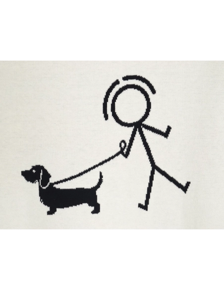 Thom Browne Dog Walking Crewneck Sweater,Thom Browne Sweatshirt,Sweatshirt,,Low Price High quality,Free Shipping to France