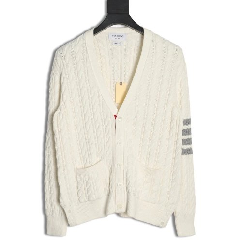 Thom Browne fourstrip cable cardigan,Thom Browne Sweatshirt,Sweatshirt,,Low Price High quality,Free Shipping to France