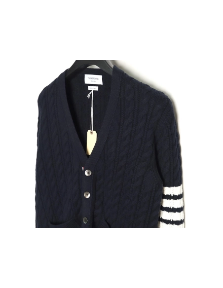 Thom Browne fourstrip cable cardigan,Thom Browne Sweatshirt,Sweatshirt,,Low Price High quality,Free Shipping to France