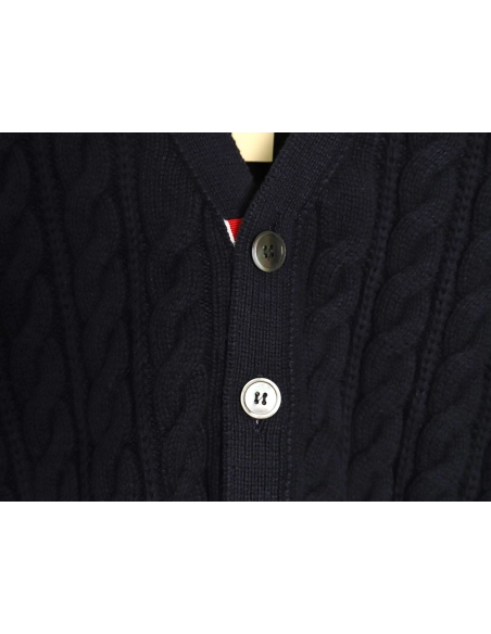 Thom Browne fourstrip cable cardigan,Thom Browne Sweatshirt,Sweatshirt,,Low Price High quality,Free Shipping to France
