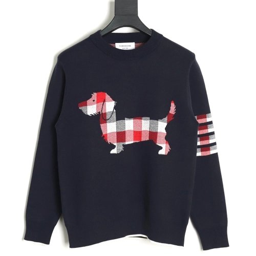 Thom Browne Limited Edition Puppy Crew Neck Sweater,Thom Browne Sweatshirt,Sweatshirt,,Low Price High quality,Free Shipping to F