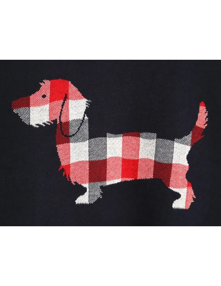 Thom Browne Limited Edition Puppy Crew Neck Sweater,Thom Browne Sweatshirt,Sweatshirt,,Low Price High quality,Free Shipping to F