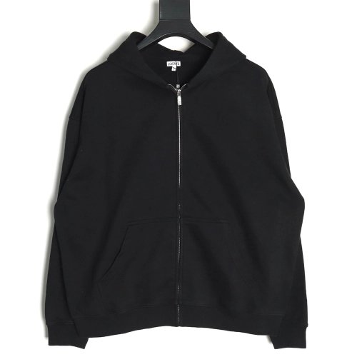 Loewe embossed back embossed large logo zipper hooded jacket,Loewe Jacket,Jacket,,Low Price High quality,Free Shipping to France