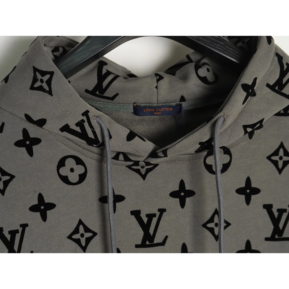 Louis Vuitton Monogram Flocked Print Hoodie,Louis Vuitton Hoodie,Hoodie,,Low Price High quality,Free Shipping to France