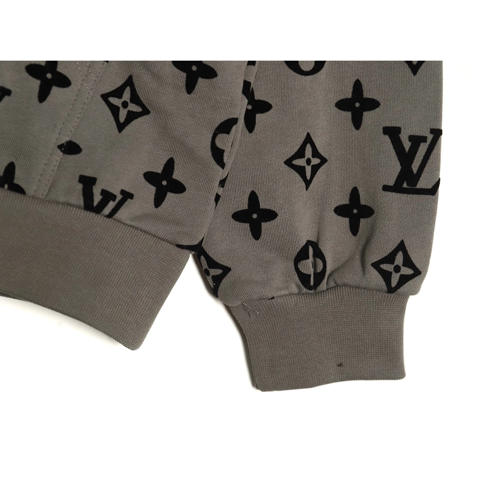 Louis Vuitton Monogram Flocked Print Hoodie,Louis Vuitton Hoodie,Hoodie,,Low Price High quality,Free Shipping to France