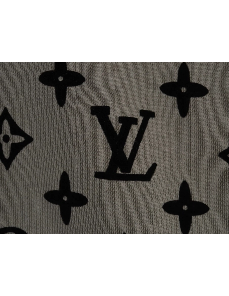 Louis Vuitton Monogram Flocked Print Hoodie,Louis Vuitton Hoodie,Hoodie,,Low Price High quality,Free Shipping to France