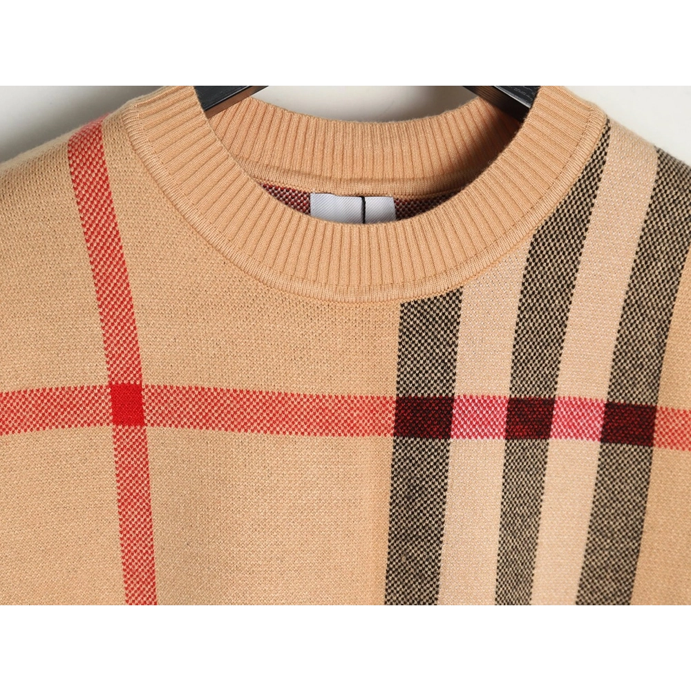 Burberry classic large plaid crew neck sweater,Burberry Sweatshirt,Sweatshirt,,Low Price High quality,Free Shipping to France