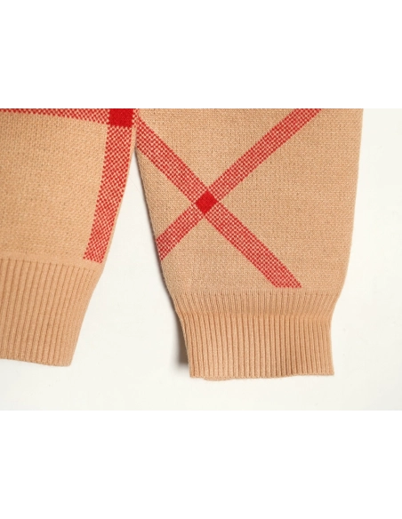 Burberry classic large plaid crew neck sweater,Burberry Sweatshirt,Sweatshirt,,Low Price High quality,Free Shipping to France