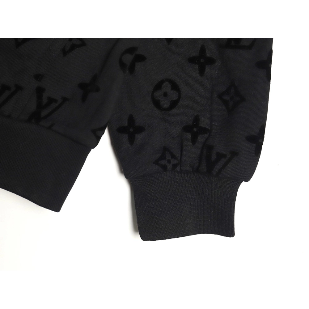Louis Vuitton Monogram Flocked Print Hoodie,Louis Vuitton Hoodie,Hoodie,,Low Price High quality,Free Shipping to France