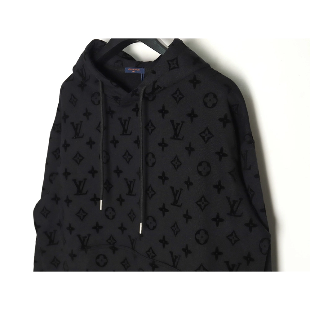Louis Vuitton Monogram Flocked Print Hoodie,Louis Vuitton Hoodie,Hoodie,,Low Price High quality,Free Shipping to France