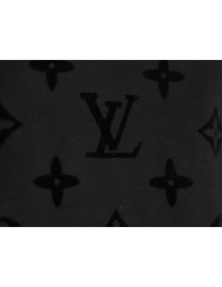Louis Vuitton Monogram Flocked Print Hoodie,Louis Vuitton Hoodie,Hoodie,,Low Price High quality,Free Shipping to France