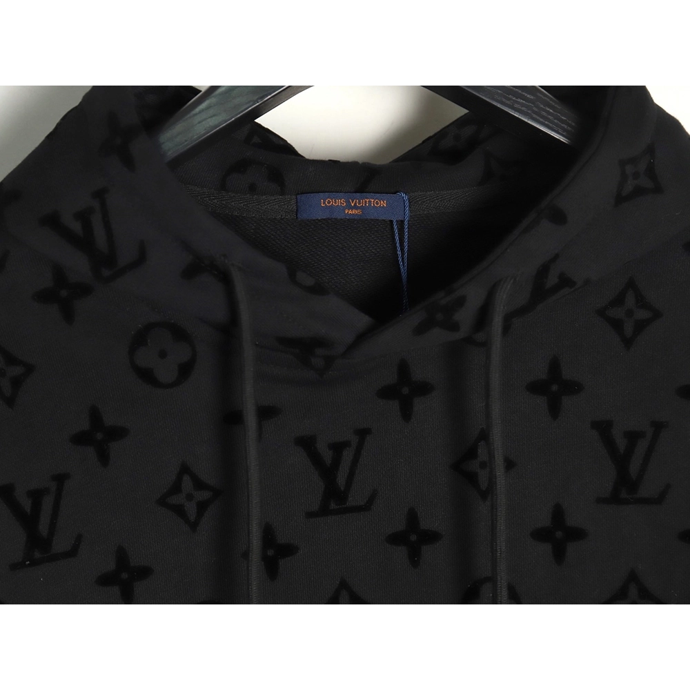 Louis Vuitton Monogram Flocked Print Hoodie,Louis Vuitton Hoodie,Hoodie,,Low Price High quality,Free Shipping to France