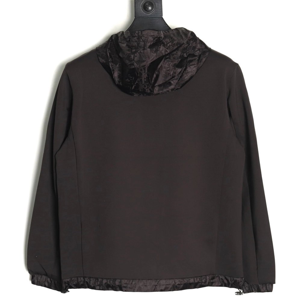 Dior patchwork letter embroidered hooded jacket,Dior Jacket,Jacket,,Low Price High quality,Free Shipping to France