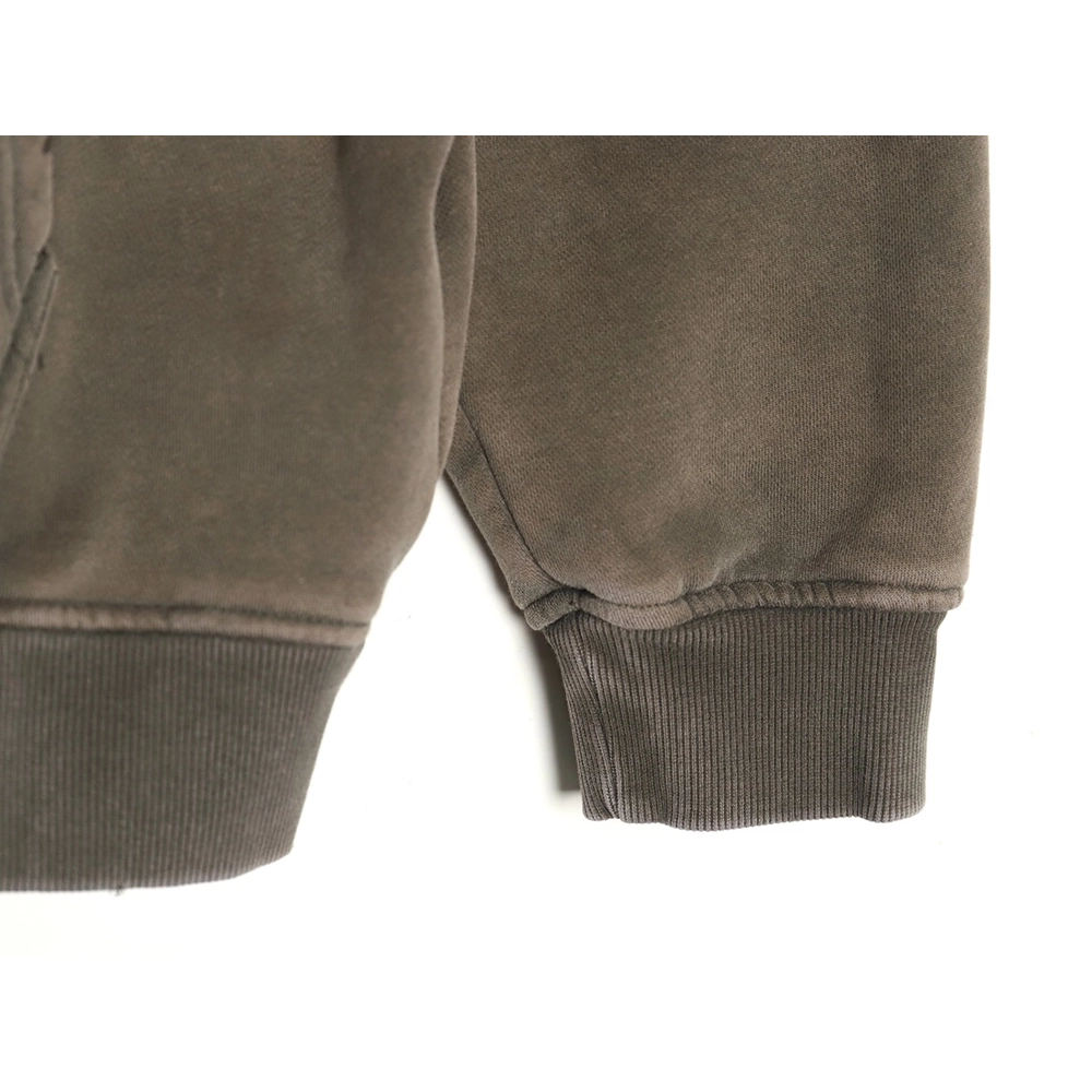 Balenciaga PARIS letter print velvet hooded sweatshirt,Balenciaga Sweatshirt,Sweatshirt,APPAREL