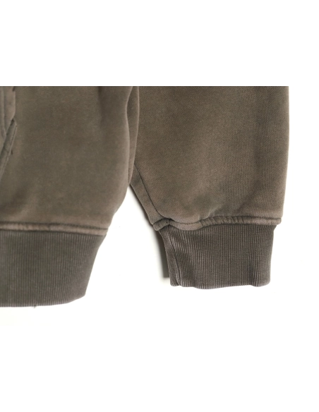 Balenciaga PARIS letter print velvet hooded sweatshirt,Balenciaga Sweatshirt,Sweatshirt,APPAREL