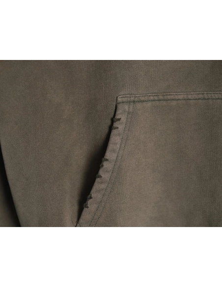 Balenciaga PARIS letter print velvet hooded sweatshirt,Balenciaga Sweatshirt,Sweatshirt,APPAREL