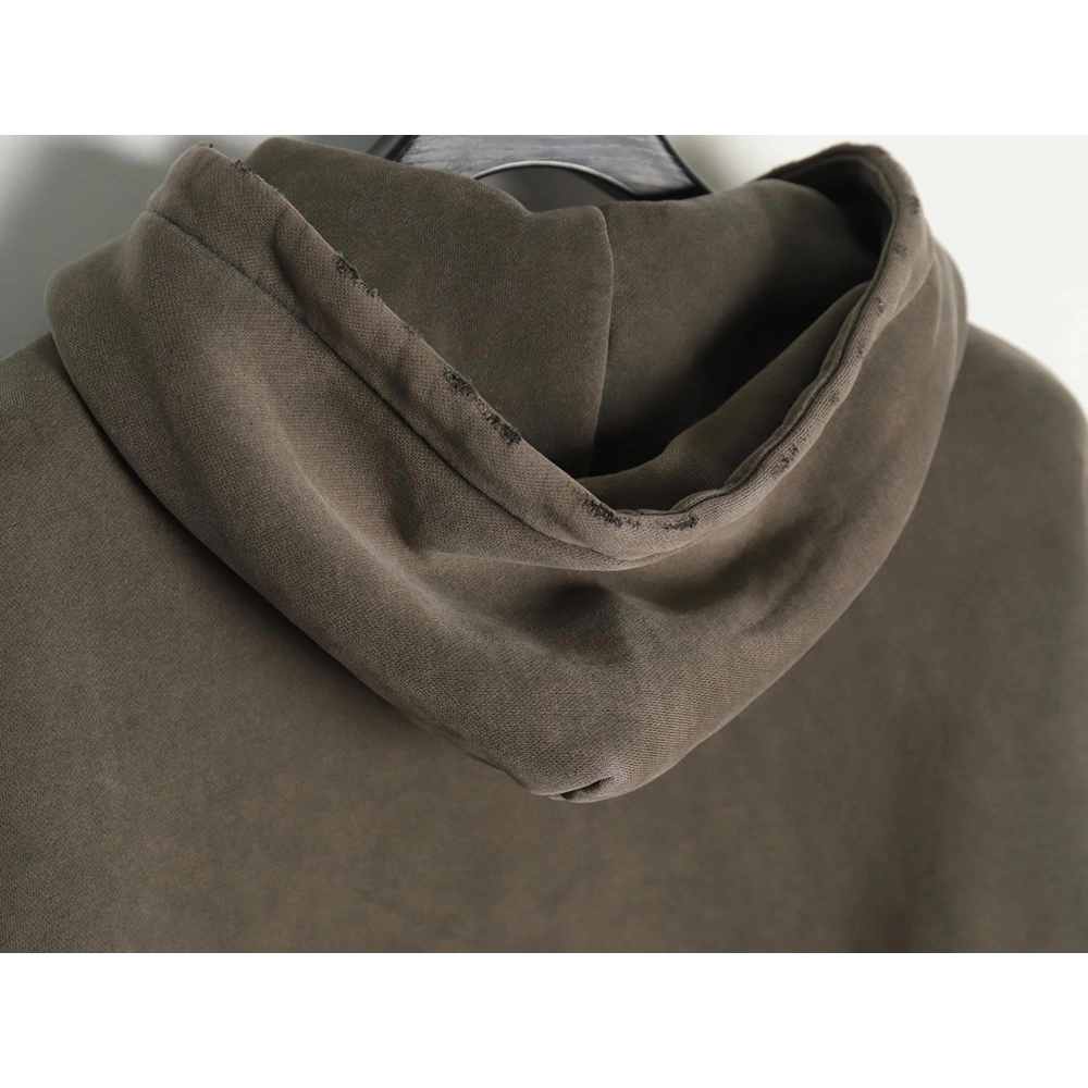 Balenciaga PARIS letter print velvet hooded sweatshirt,Balenciaga Sweatshirt,Sweatshirt,APPAREL