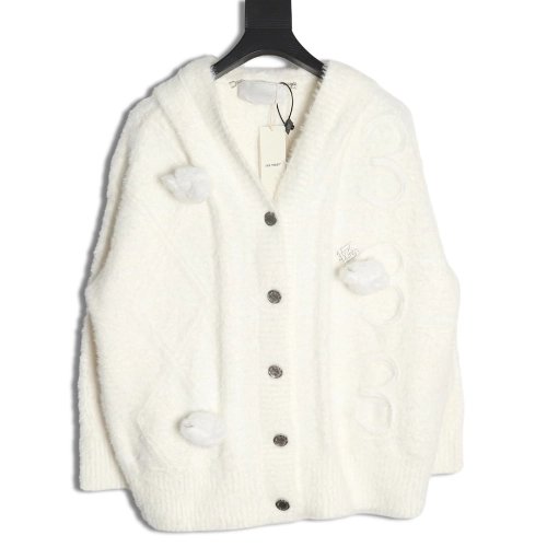 13De Marzo Hooded Cardigan,13De Marzo Jacket,Jacket,APPAREL