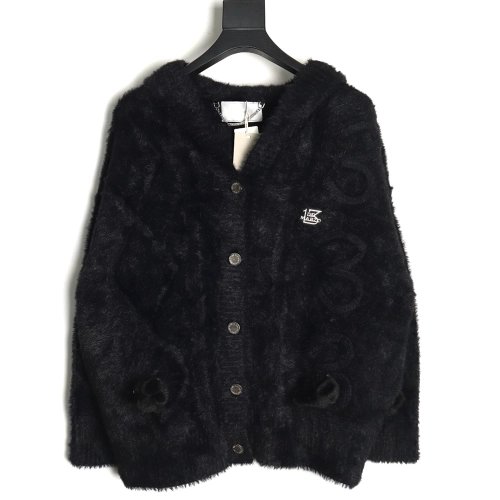 13De Marzo Hooded Cardigan,13De Marzo Jacket,Jacket,APPAREL