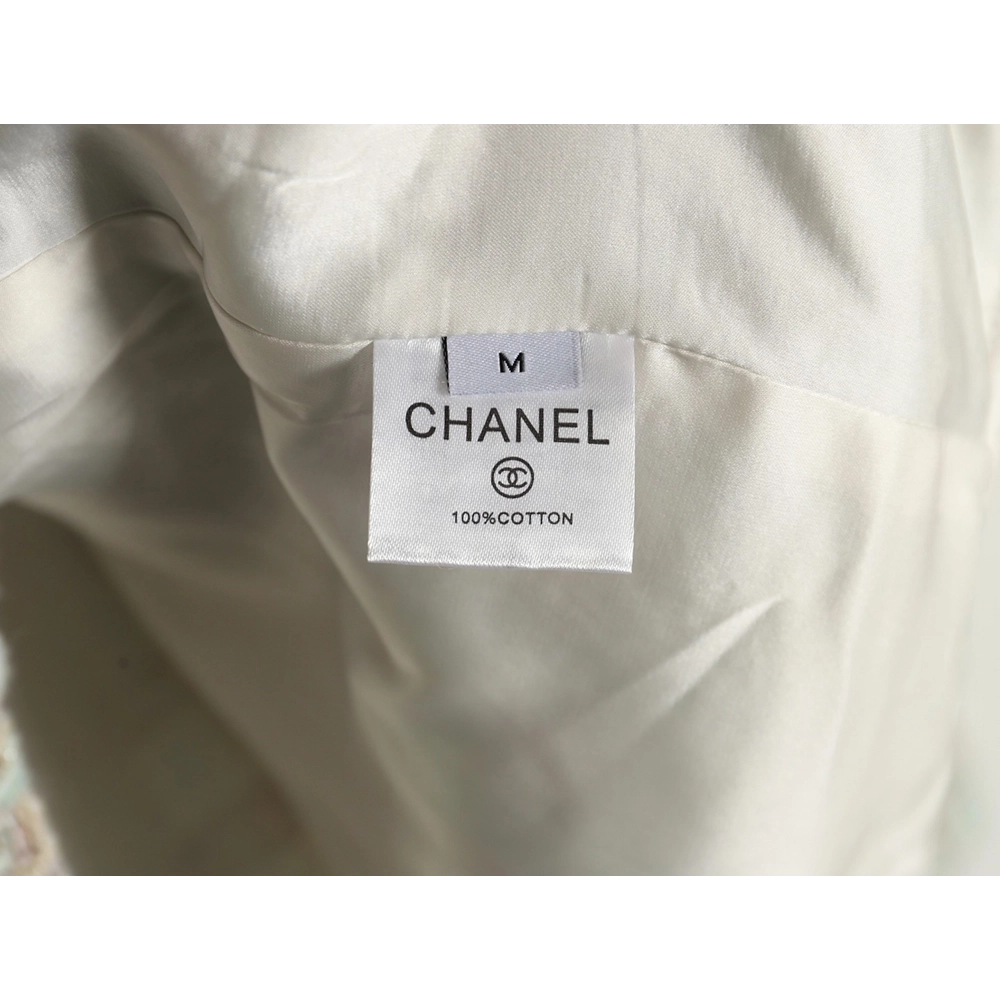 Chanel Haute Couture Silver Woven Check Shirt Jacket,Chanel Jacket,Jacket,APPAREL