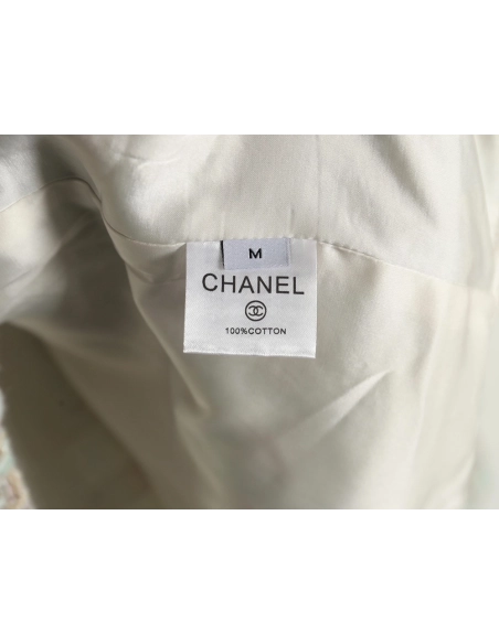 Chanel Haute Couture Silver Woven Check Shirt Jacket,Chanel Jacket,Jacket,APPAREL