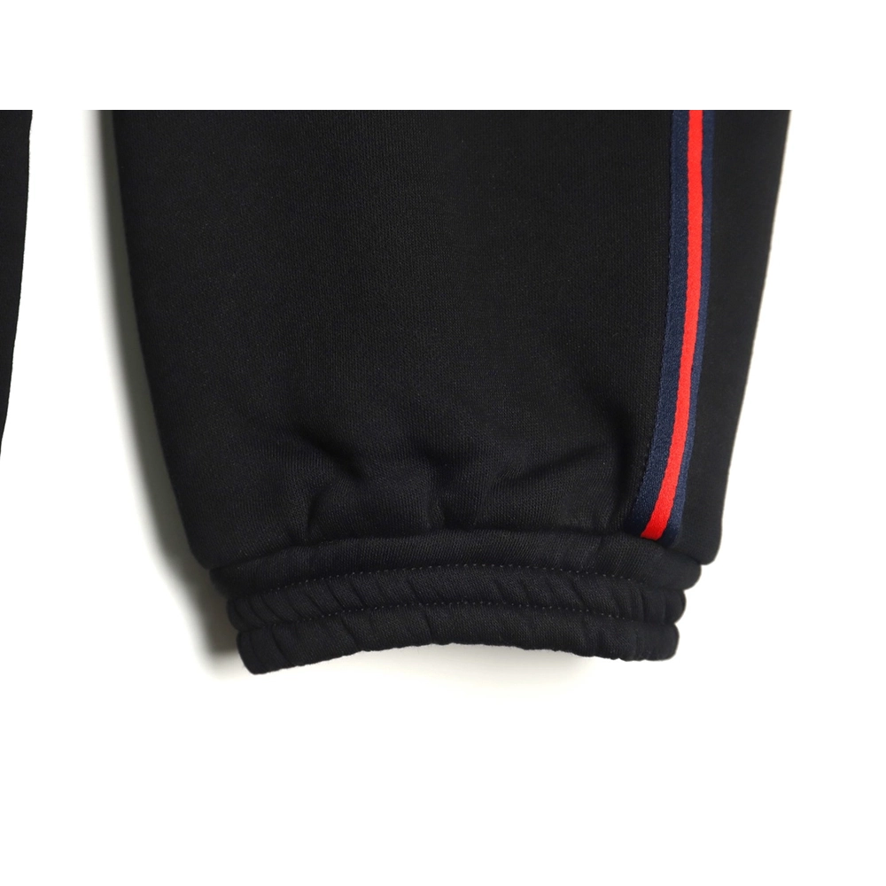 Gucci Black Web Trousers,Gucci Trousers,CASUAL PANTS,APPAREL