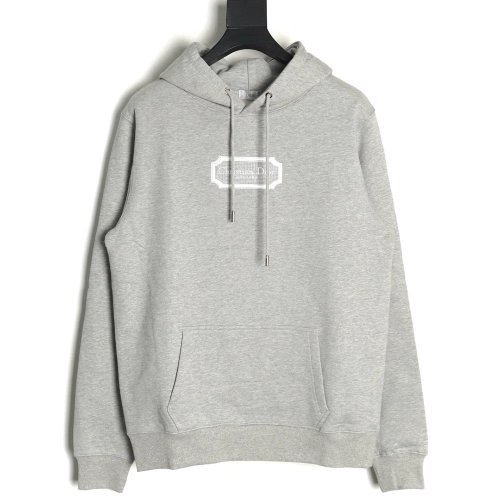 Dior embroidered silver logo hoodie,Dior Hoodie,Hoodie,APPAREL