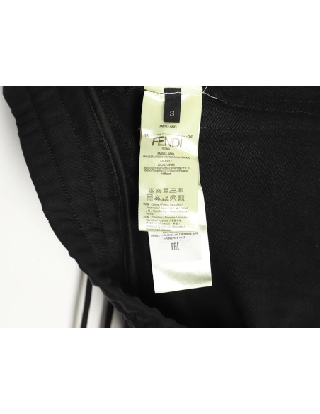 Fendi small eye embroidered double F ribbon sweatpants,Fendi Trousers,CASUAL PANTS,APPAREL