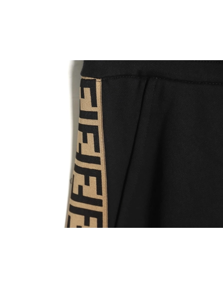 Fendi small eye embroidered double F ribbon sweatpants,Fendi Trousers,CASUAL PANTS,APPAREL