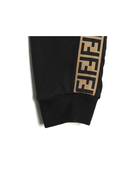 Fendi small eye embroidered double F ribbon sweatpants,Fendi Trousers,CASUAL PANTS,APPAREL