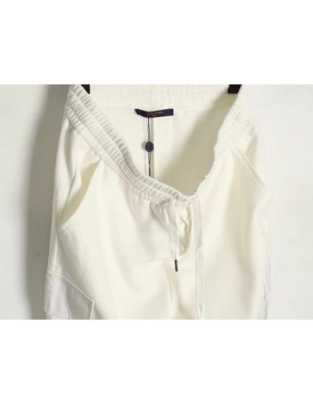 Louis Vuitton pocket embroidered logo cotton cargo trousers,Louis Vuitton Jeans,CASUAL PANTS,APPAREL
